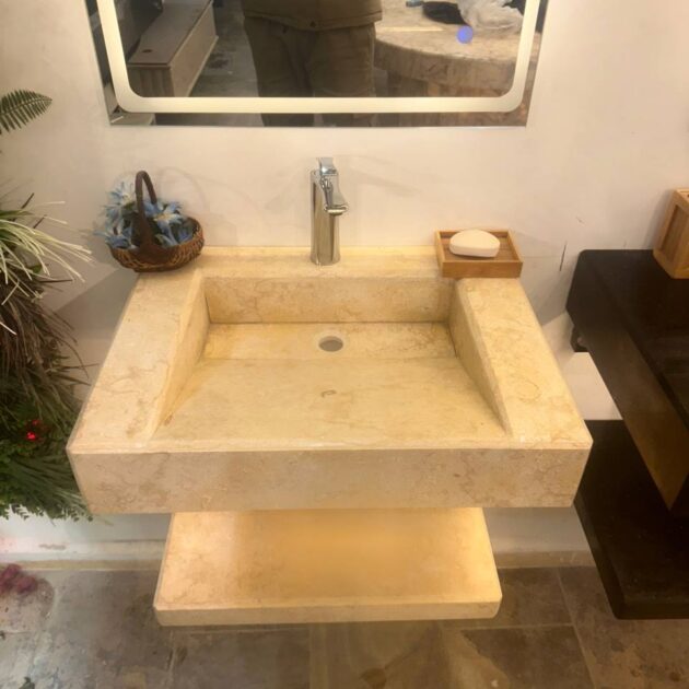 Meuble Lavabo Beige Égyptien